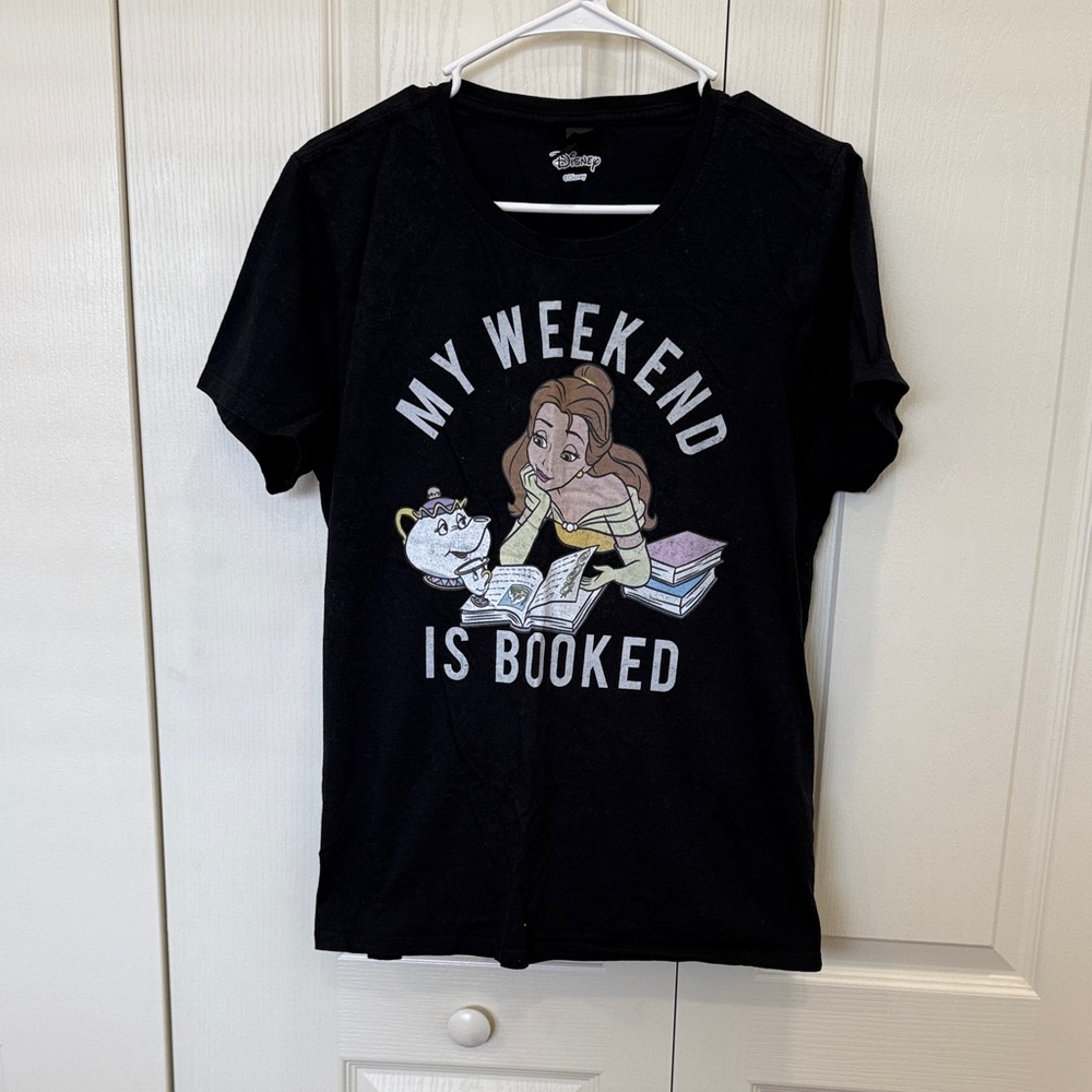 Disney Black Belle 'My Weekend Is Booked' Graphic Tee